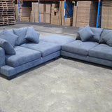Dallas 4-Seater Sofa with Ottoman and Scatter Cushions