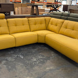 Soho Electric Reclining Leather 5-Seater Sofa Chaise