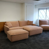 Lottie 2-Seater Right-Hand Facing Chaise & Ottoman