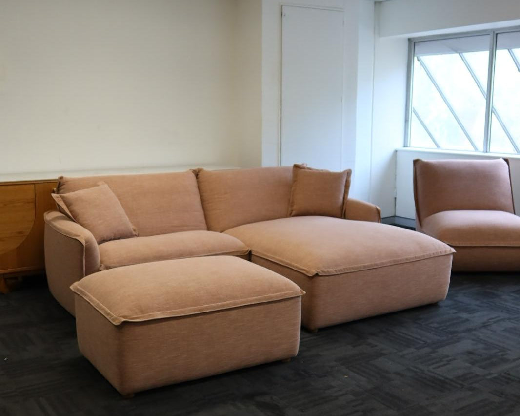 Lottie 2-Seater Right-Hand Facing Chaise & Ottoman