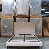Peta Gas-Lift Queen Bed Frame - Champagne