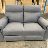Chapman 2-Seater Electric Recliner Lounge Grey one left floor stock only
