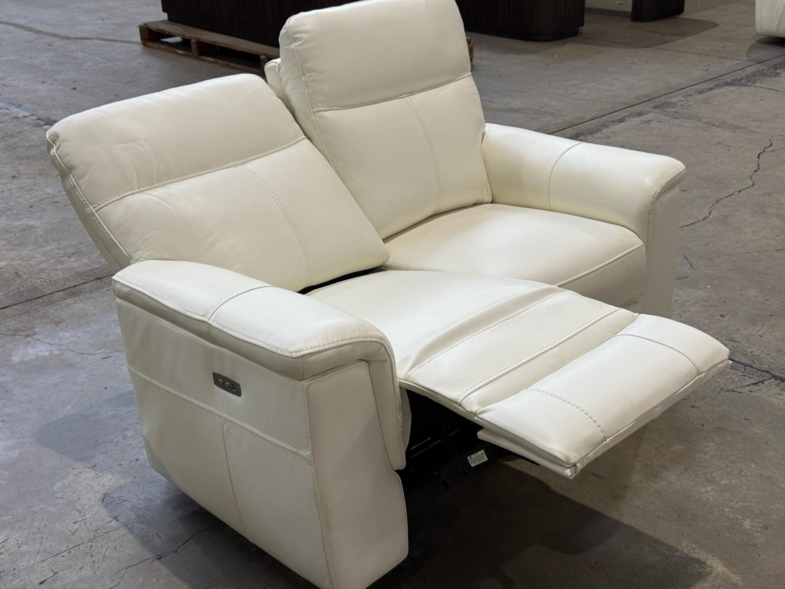 Fleek 2-Seater Single Motor Leather Recliner