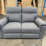Chapman 2-Seater Electric Recliner Lounge Grey one left floor stock only