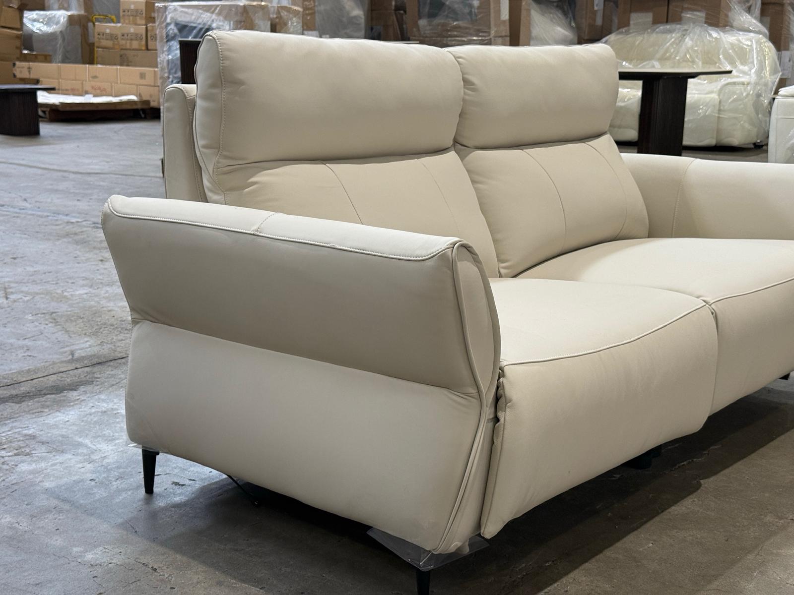 Vista 2.5-Seater Recliner - White Leather