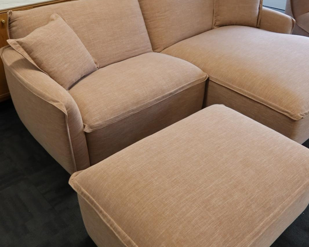 Lottie 2-Seater Right-Hand Facing Chaise & Ottoman