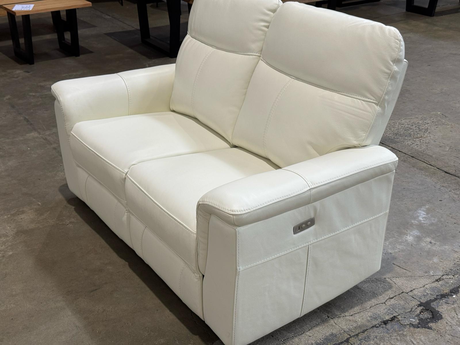 Fleek 2-Seater Single Motor Leather Recliner