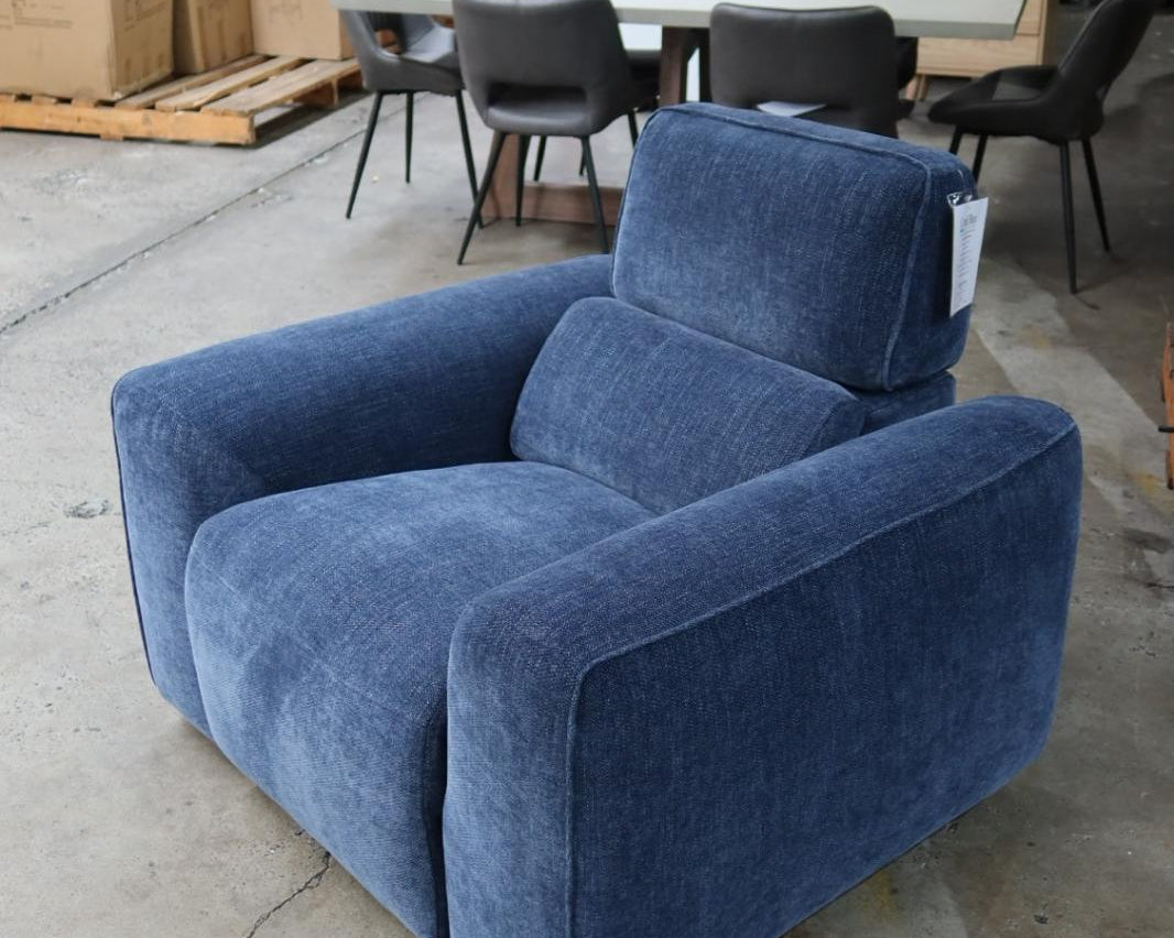 Monty 1-Seater Recliner - Blue
