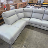 Bloomingdale Electric Reclining Leather 4-Seater Sofa with Left-Hand Facing Chaise