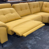 Soho Electric Reclining Leather 5-Seater Sofa Chaise