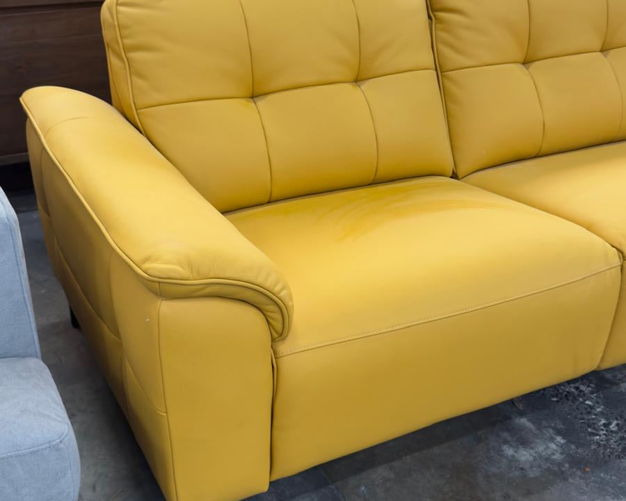 Soho Electric Reclining Leather 5-Seater Sofa Chaise