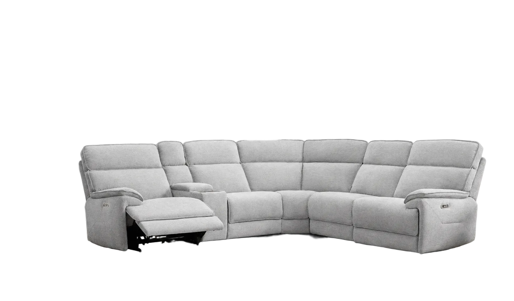 Amber 5-Seater Corner Lounge - Light Grey......DISPLAY ONLY LEFT BE QUICK