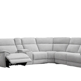 Amber 5-Seater Corner Lounge - Light Grey