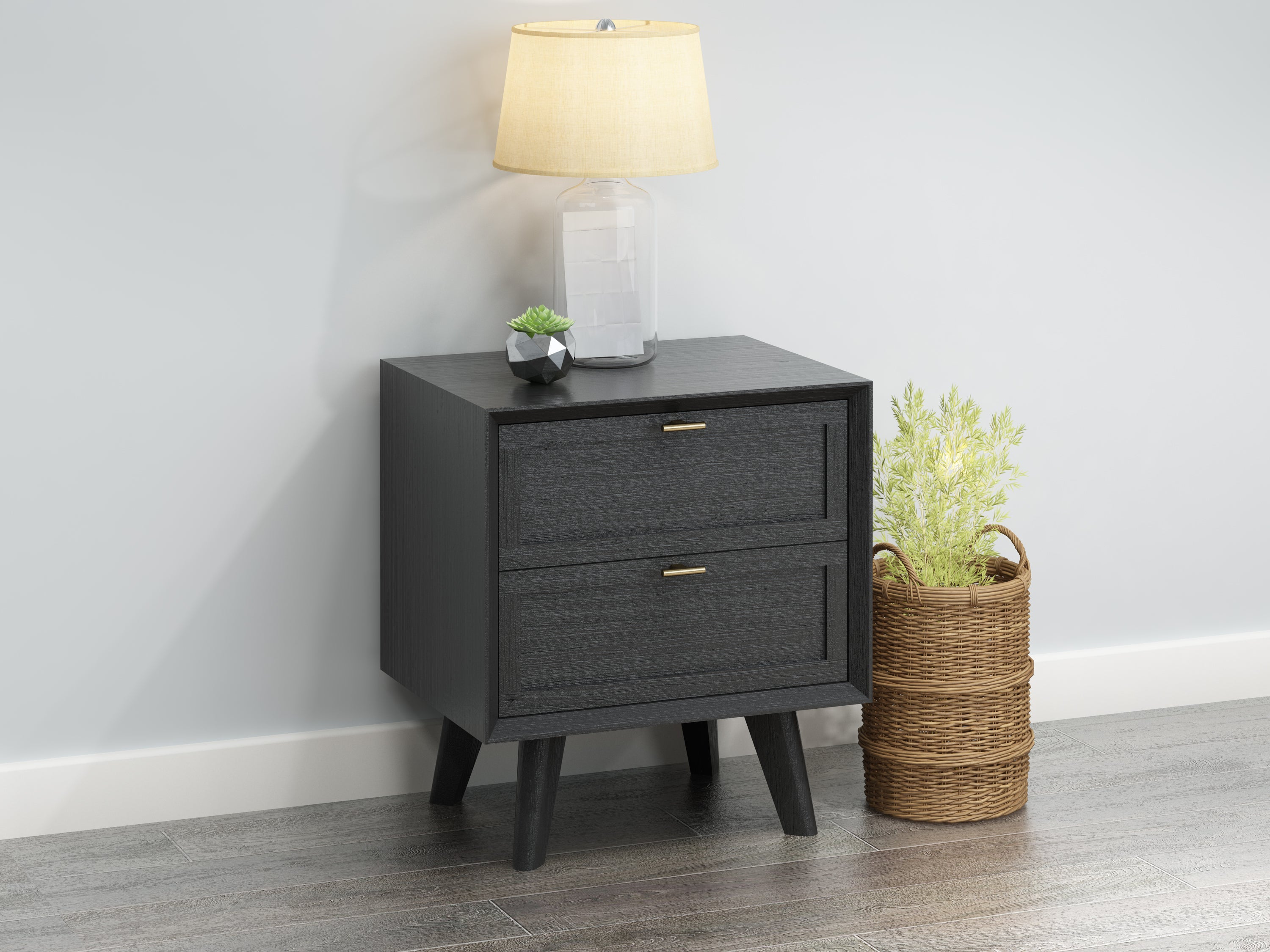 Andy 2-Drawer Bedside Table