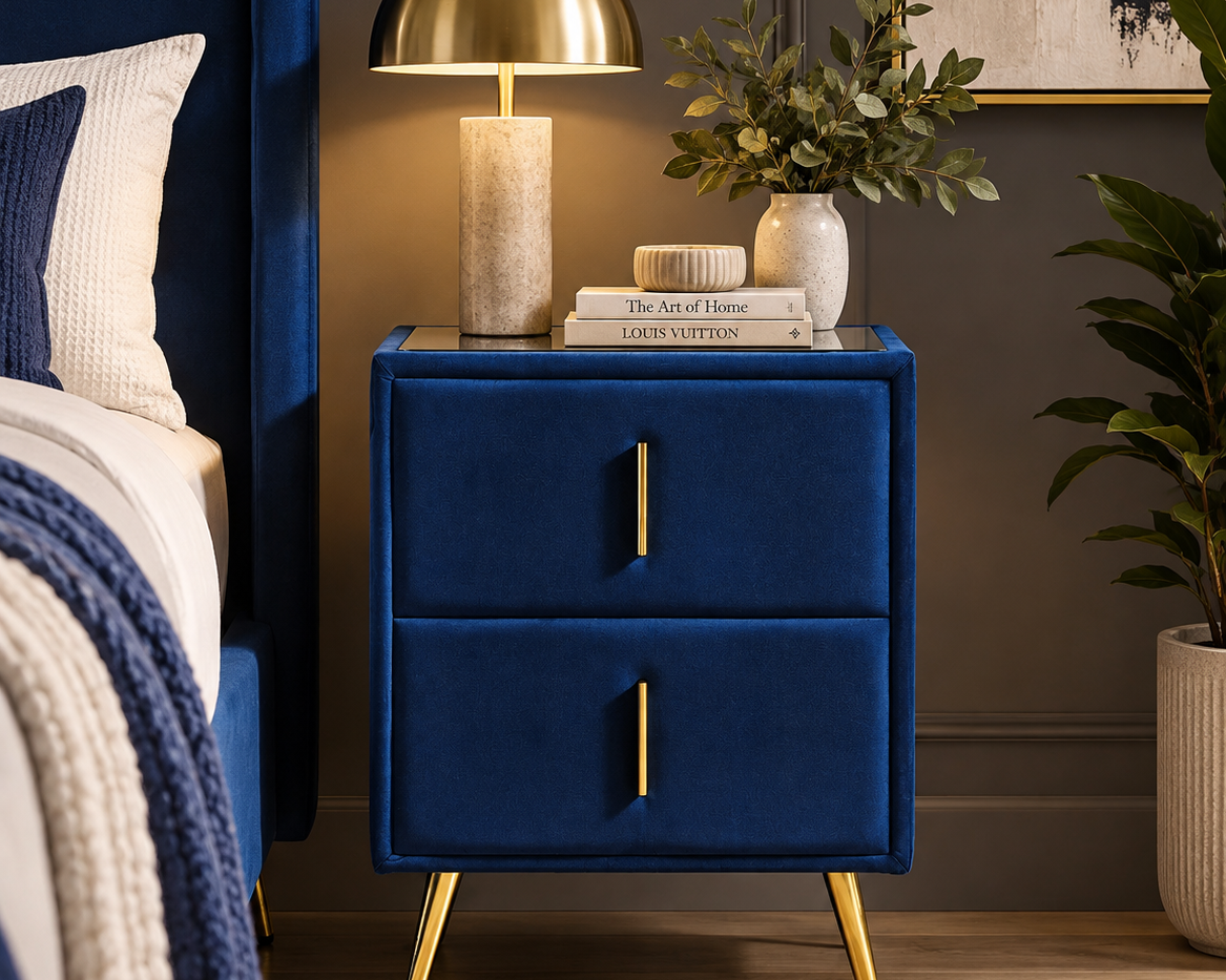 Loren 2-Drawer Bedside Table
