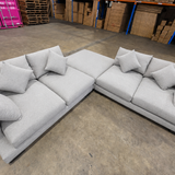 Dallas 4-Seater Sofa with Ottoman and Scatter Cushions
