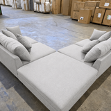 Dallas 4-Seater Sofa with Ottoman and Scatter Cushions