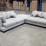 Dallas 4-Seater Sofa with Ottoman and Scatter Cushions