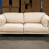 Coa 2.5-Seater Pebble Leather Sofa