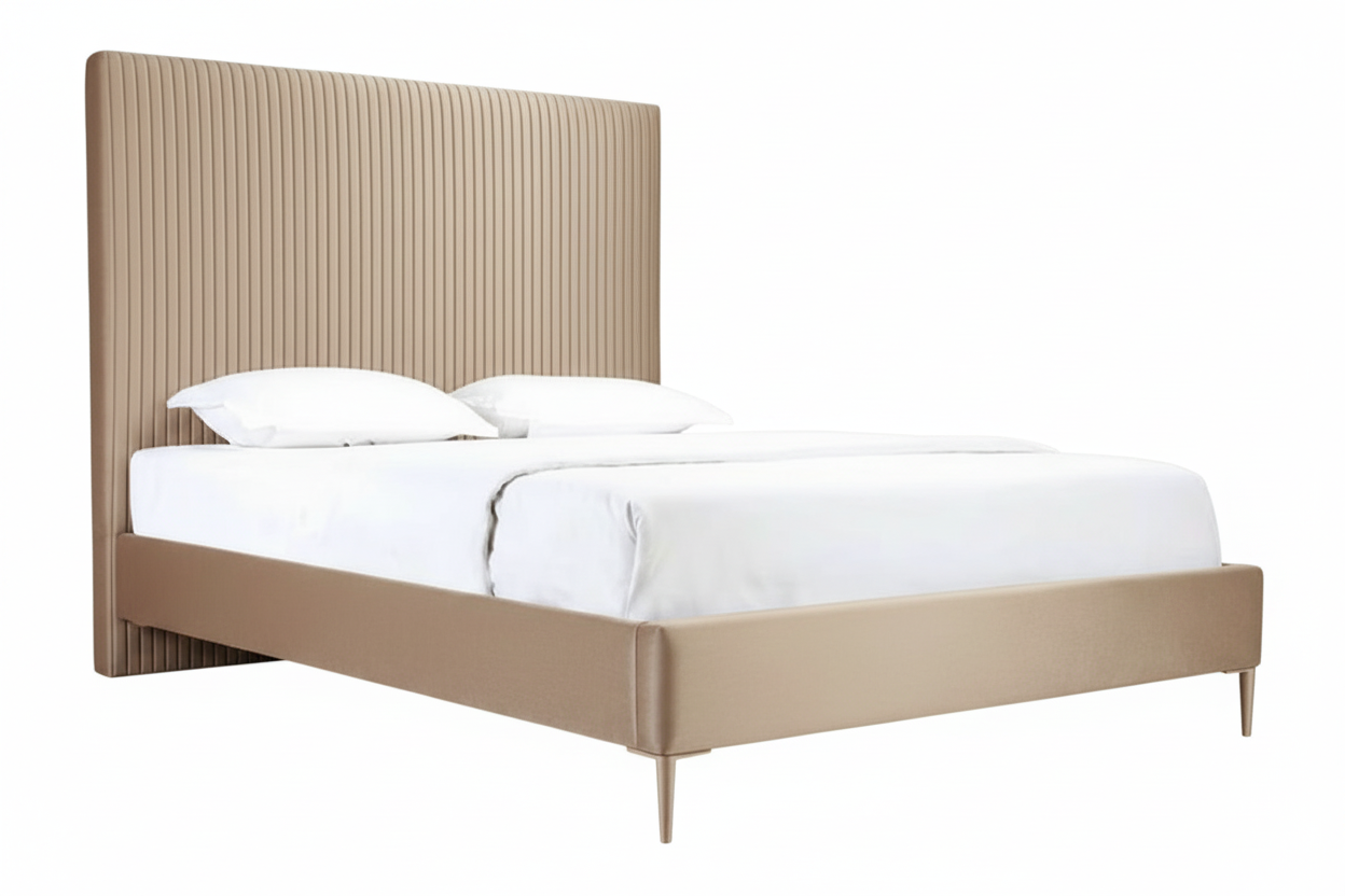 Peta Gas-Lift King Bed Frame - Champagne