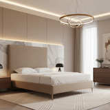 Peta Gas-Lift Queen Bed Frame - Champagne