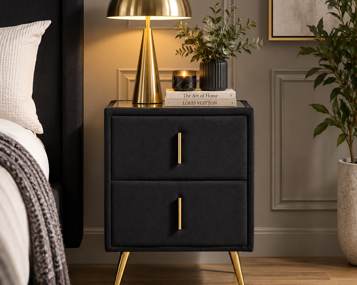 Loren 2-Drawer Bedside Table