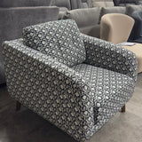 Nora Accent Chair - Black & White