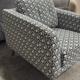 Nora Accent Chair - Black & White