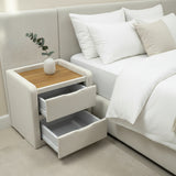 Sandy 2-Drawer Bedside Table