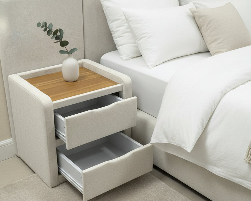 Sandy 2-Drawer Bedside Table