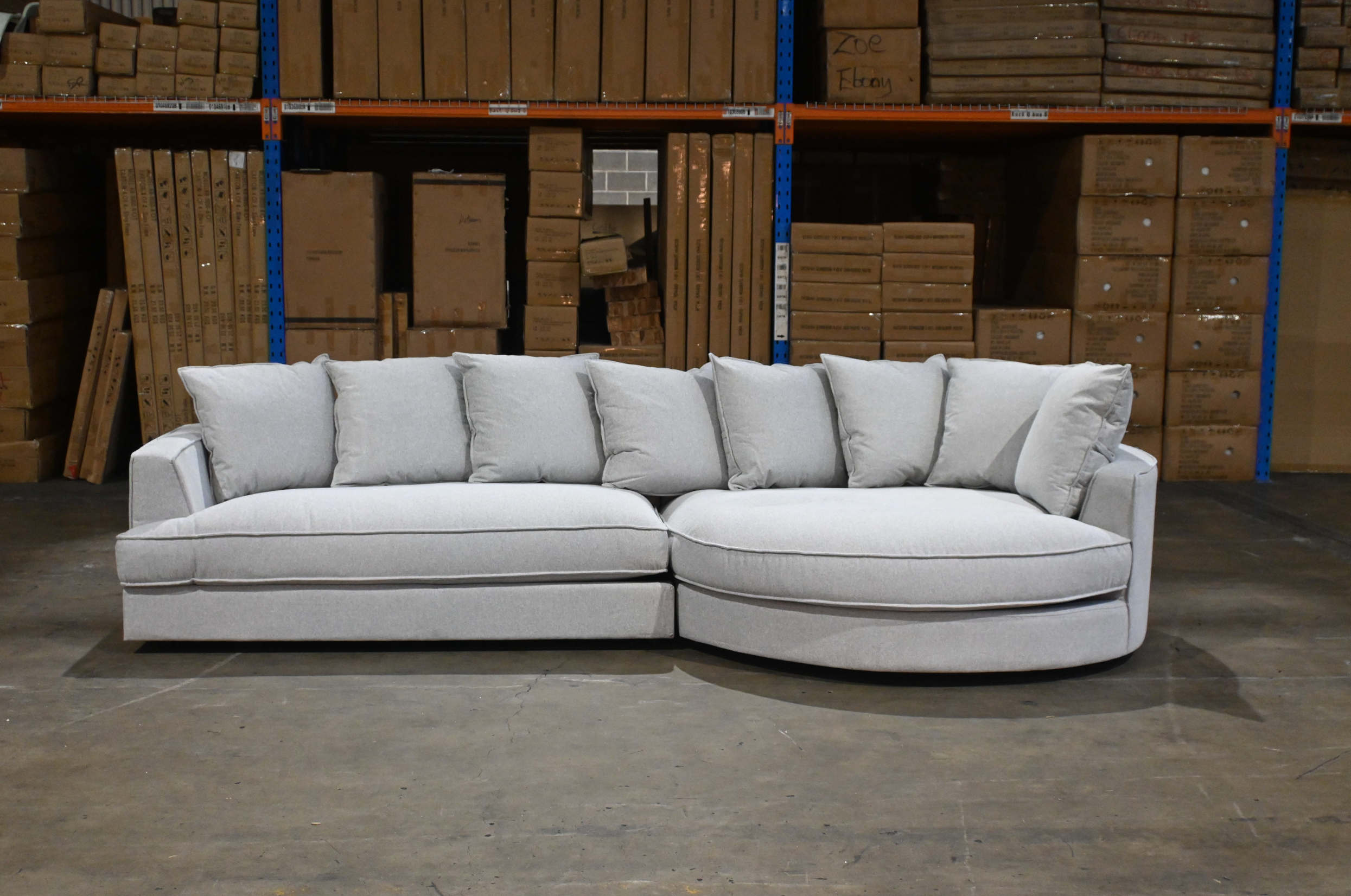 Casa Curved Right Hand Chaise Sofa  Last one off the floor