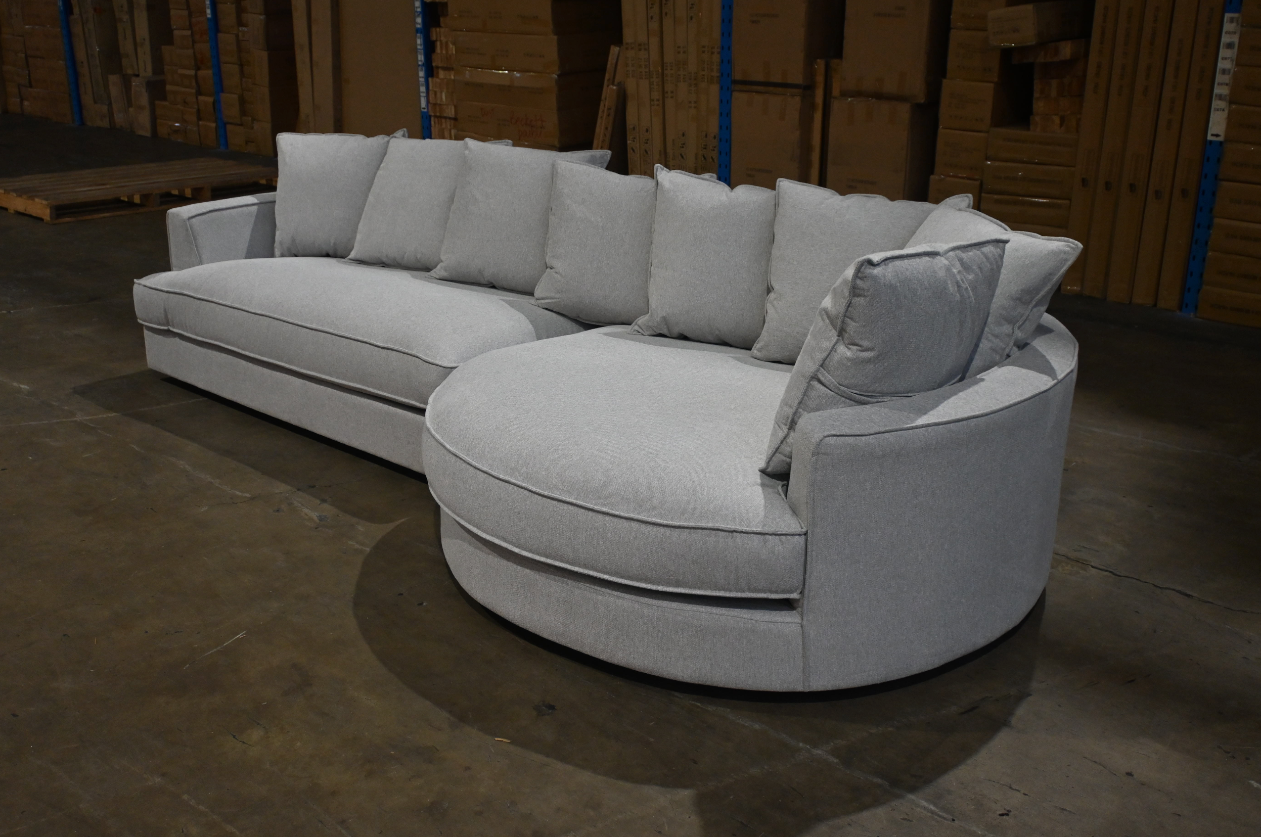 Casa Curved Right Hand Chaise Sofa  Last one off the floor