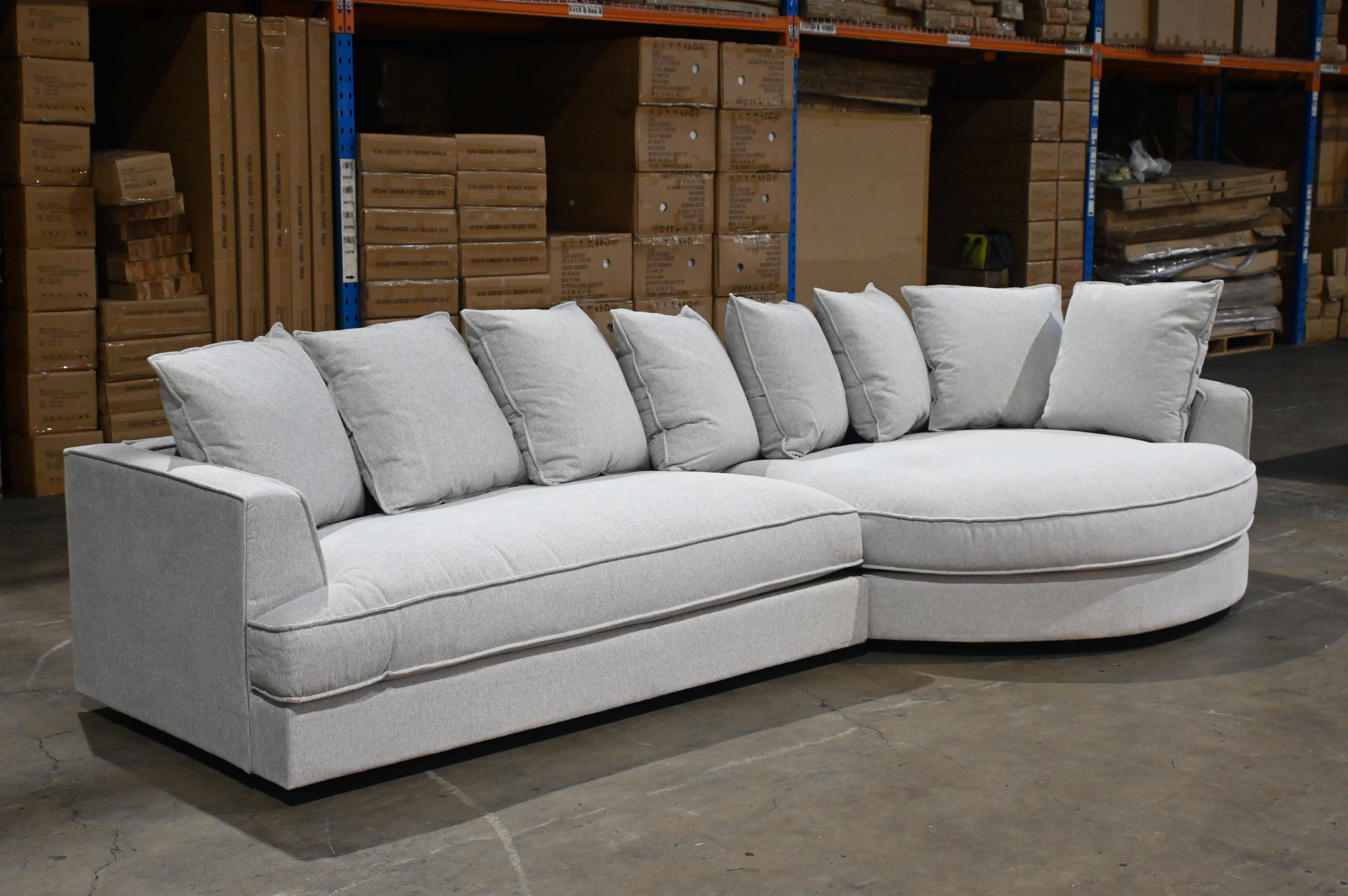 Casa Curved Right Hand Chaise Sofa  Last one off the floor