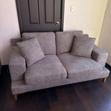 Zali 2-Seater Lounge - Dark Grey (Slate)