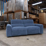 Monty 3.5-Seater Recliner - Blue