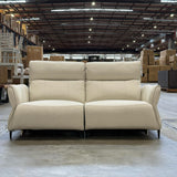 Vista 2.5-Seater Recliner - White Leather
