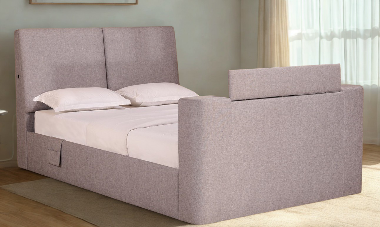 Brooks Queen TV Bed Light Grey